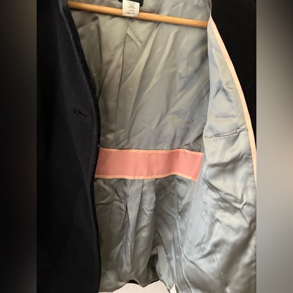 Women’s J. Crew Black Wool Coat Size 8 - Picture 6 of 6